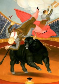 The Death Of Luis Chaleta Artwork by Fernando Botero