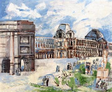 The Louvre Artwork by Jean Dufy