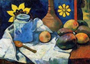 Still Life With Teapot And Fruit Artwork by Paul Gauguin