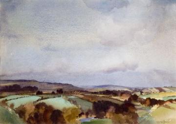 Looking towards Dartmoor Artwork by Sir William Russell Flint