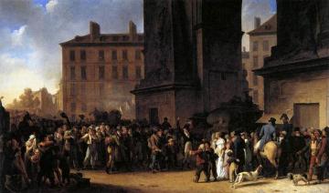 Departure of the Conscripts in 1807 Artwork by Louis Leopold Boilly