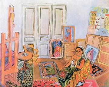Indian Model In The Studio In L'impasse Guelma Artwork by Raoul Dufy