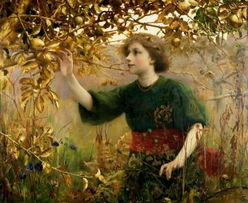 A Golden Dream Artwork by Thomas Cooper Gotch