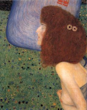 Girl With Blue Veil Artwork by Gustav Klimt