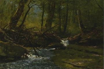 Trout Brook Artwork by Thomas Worthington Whittredge