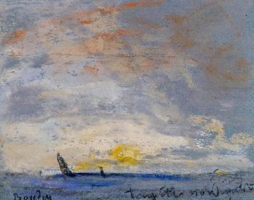 Le Treport Artwork by Eugène-Louis Boudin