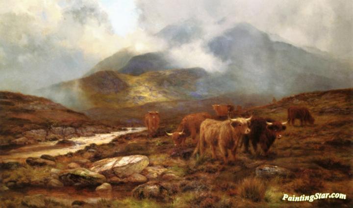 Over The Moorland, Sligachan, Isle Of Wight Artwork by Louis Bosworth Hurt