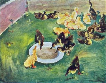 Ducklings Artwork by Pyotr Konchalovsky