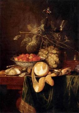 Still-Life with a Peeled Lemon Artwork by Jan Davidsz De Heem