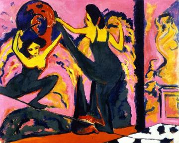 Tightrope Walk Artwork by Ernst Ludwig Kirchner