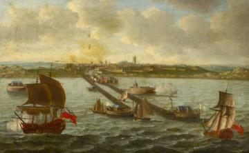 View of Dunkirk in the Seventeenth Century Artwork by Ludolf Bakhuizen
