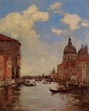 Venice, the Canal de la Gandara Artwork by Eugène-Louis Boudin