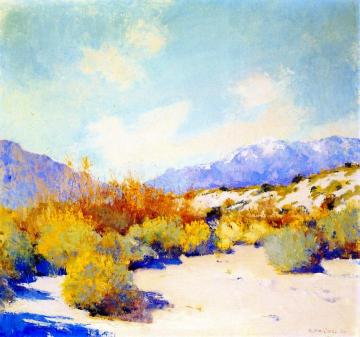 Flaming Bushes Artwork by Alson Skinner Clark