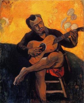 The Guitar Player Artwork by Paul Gauguin