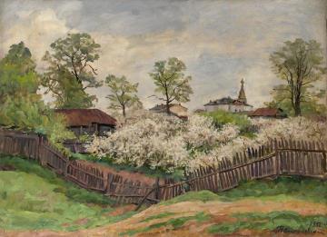 Maloyaroslavets. Gardens in Bloom Artwork by Pyotr Konchalovsky