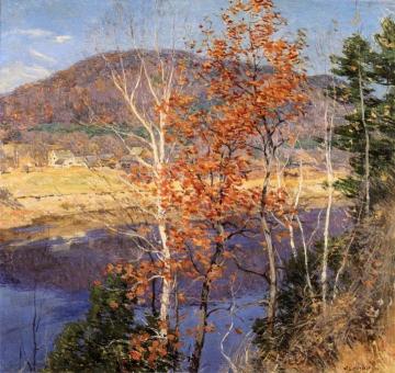 Closing Autumn Artwork by Willard Leroy Metcalf