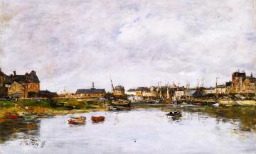 Trouville, the Port Artwork by Eugène-Louis Boudin