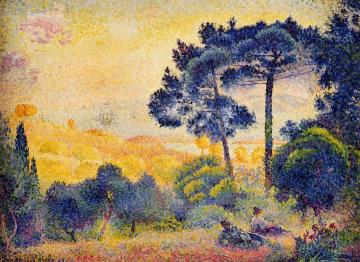 Provence Landscape Artwork by Henri Edmond Cross