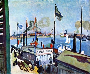 Port of Le Havre Artwork by Raoul Dufy