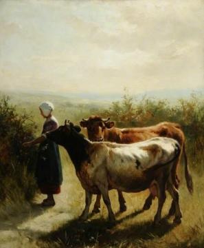 Cattle Artwork by Willem Maris