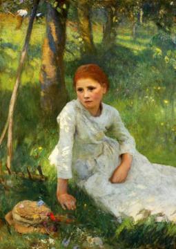 Noon In The Hayfield Artwork by Sir George Clausen