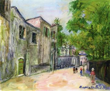 Street Scene Artwork by Maurice Utrillo