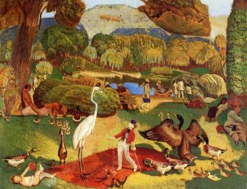 The Clown's Family Takes A Day Off Artwork by Ernest Blumenschein