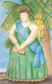 The First Lady Artwork by Fernando Botero