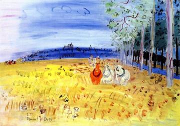 Langres, The Blue Road Artwork by Raoul Dufy