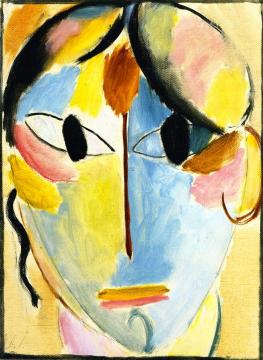 Mystical Head Artwork by Alexej Jawlensky
