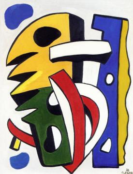 Composition I Artwork by Fernand Léger