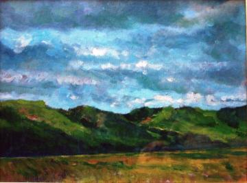 Montagne verdi Artwork by Paolo La Commare