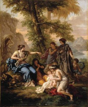 Study For Moses Saved From The Waters Artwork by Jean-Jacques Lagrenée