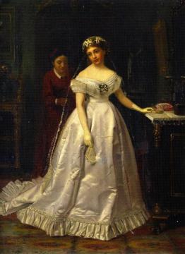 The Reluctant Bride Artwork by John George Brown