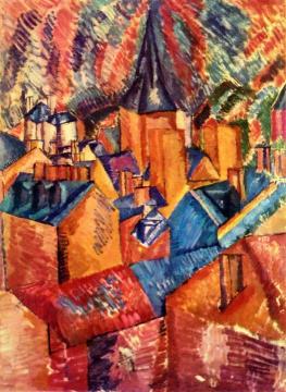 The Church of St. Vincent at Le Havre Artwork by Raoul Dufy