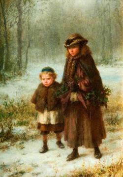 A Winter Morning's Walk Artwork by George Henry Boughton