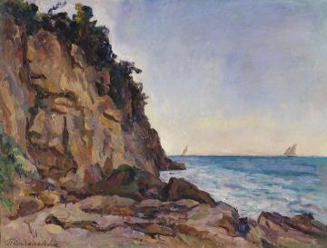 Rocks and Sails Artwork by Pyotr Konchalovsky