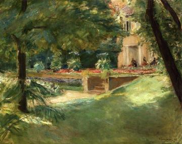 Blick auf die Blumenterasse im Wannseegarten Nach Sudwesten Artwork by Max Liebermann