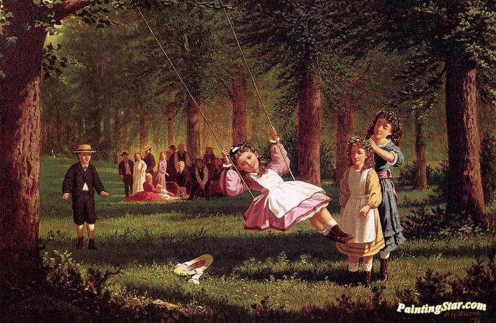 A Picnic In The Woods Artwork by F. R. Wilton