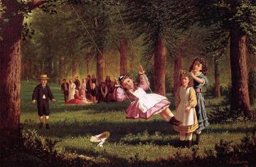 A Picnic In The Woods Artwork by F. R. Wilton