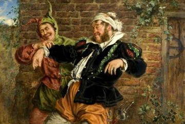 Sir Toby Belch and the Clown Artwork by Keeley Halswelle