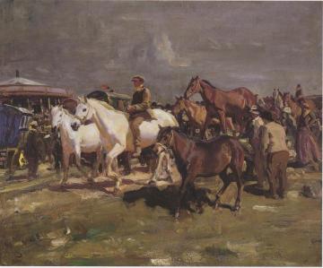 The Coming Storm Artwork by Sir Alfred James Munnings
