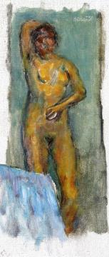 Standing Nude Artwork by Pierre Bonnard