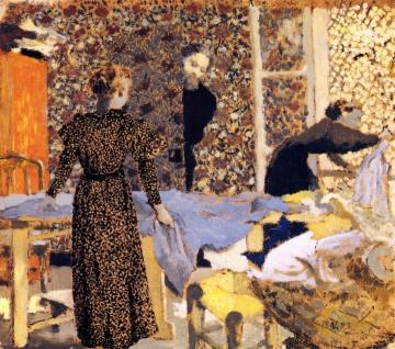 Interior with Work Table Artwork by Edouard Vuillard