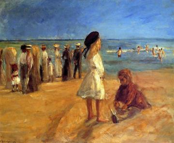 Beach Scene In Noordwijk Artwork by Max Liebermann