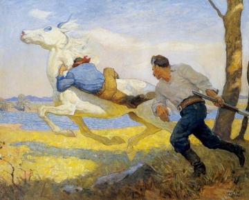 Blue Lock, The Queen Artwork by Newell Convers (N.C.) Wyeth