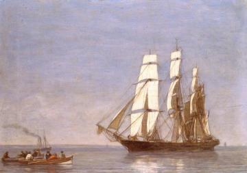 Seascape, Sailing At Sea Artwork by Eugène-Louis Boudin