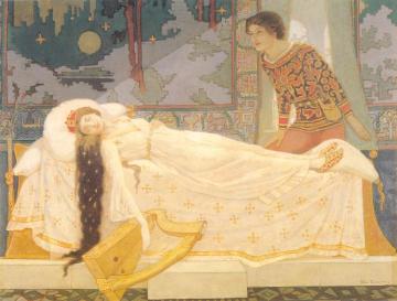 The Sleeping Princess Artwork by John McKirdy Duncan