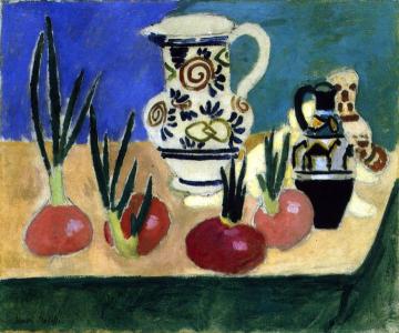 Pink Onions Artwork by Henri Matisse