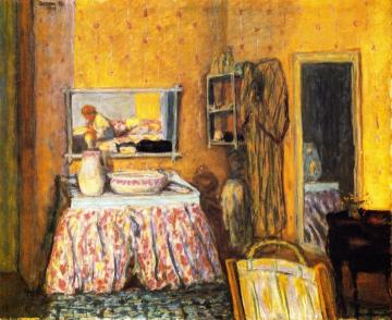 The Bathroom Mirror Artwork by Pierre Bonnard